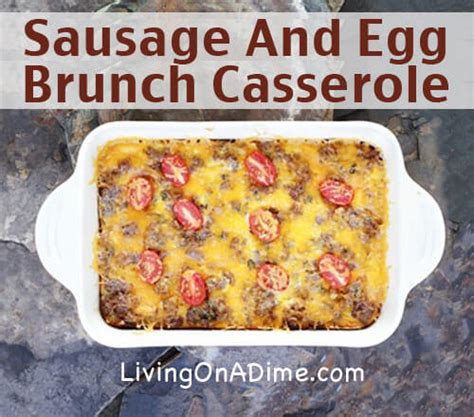 Sausage And Egg Brunch Casserole Recipe Easy And Tasty