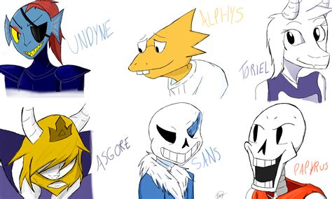 Undertale Characters By Marcy119 On Deviantart