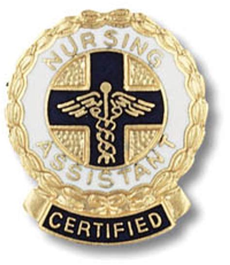 Certified Nursing Assistant Emblem Pin Wreath