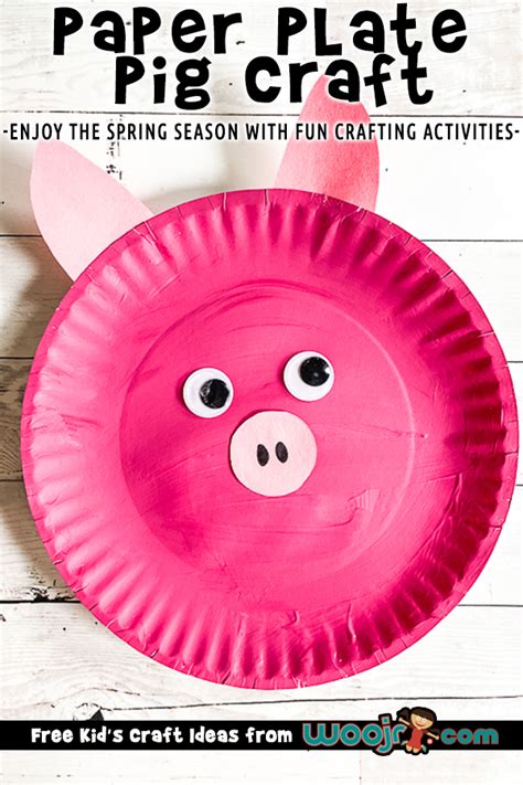 Paper Plate Pig Craft Project Woo Jr Kids Activities Childrens