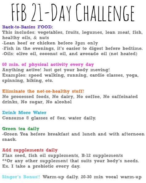 The Ffb 21 Day Challenge 21 Day Challenge Mind Detox Healthy Oils