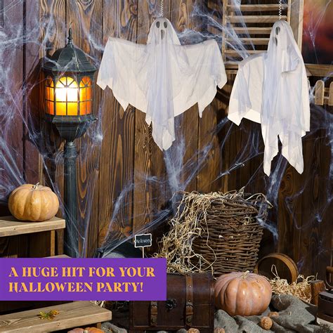 Buy Prextex Halloween Fabric Ghost 6 Pcs Halloween Hanging Spooky