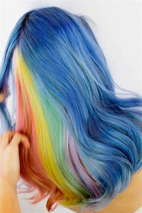 Perfect Hair Ponytail Hairstyles Pretty Hairstyles Hidden Rainbow Hair Mermaid Hair Color