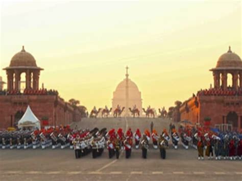 In Pics Grand Beating The Retreat Ceremony Held Despite Rains In Delhi
