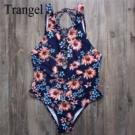 Buy Trangel Bikini Brand 2018 Women One Piece Swimwear