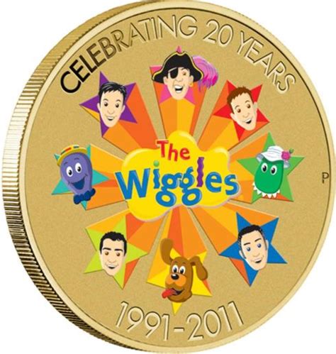 The Wiggles 20th Birthday One Dollar Coins