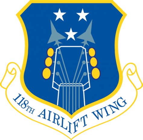 118th Airlift Wing Tennessee Air National Guard Coat Of Arms Crest