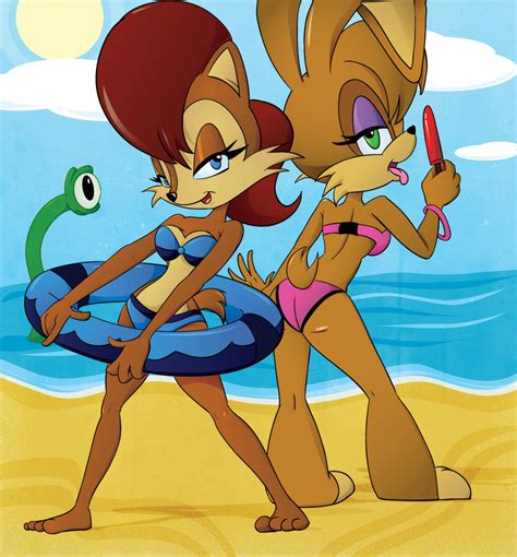 Sally And Bunnie Summer By Monkeycheesedrawing On Deviantart
