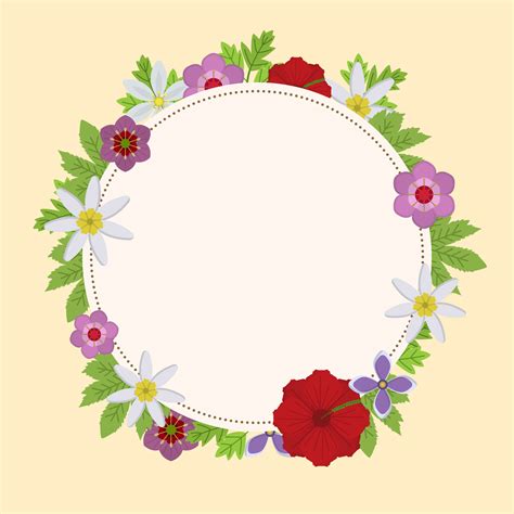 Floral Circle Free Vector Art 35413 Free Downloads