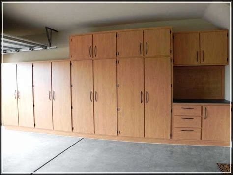When learning how to build garage cabinets, measurements are the key. Creating DIY Space Saving Garage Cabinet Plans | Garage ...