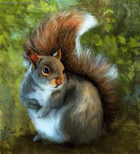 Squirrel Artist Not Known Wildlife Paintings Wildlife Art Animal