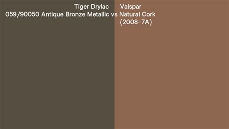 Tiger Drylac 059 90050 Antique Bronze Metallic Vs Valspar Natural Cork