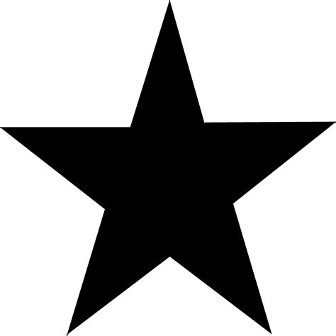 Blackstar Five Pointed Star Clip Art Star Shape Png Download 1800