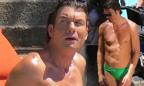 Jerry Oconnell Shows Off His Slim Physique As He Slips Into Yet More Speedos On Set Daily