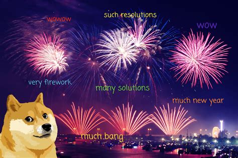 Happy New Year 2018 🧨 Doge Much Wow