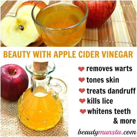 20 Beauty Benefits Of Apple Cider Vinegar Beautymunsta