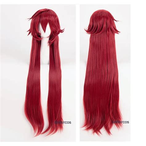 Kuroshitsuji Black Butler Grell Sutcliff Cosplay Wigs Red Long Straight