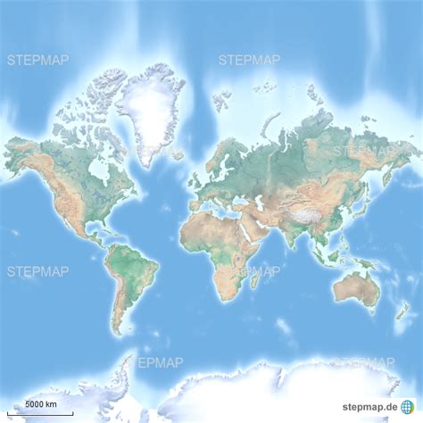 Stepmap Weltkarte Relief Sonst Nackt Landkarte F R Welt