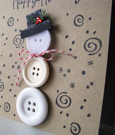 Scrappin With Deedee 3 Button Snowman Card And Christmas Nail Designs