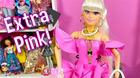Barbie Extra Fancy Doll Pink Leather Beauty Youtube