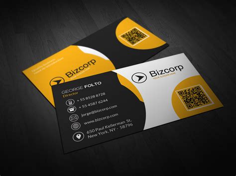 Double Sided Professional Business Card Design Double Infinity