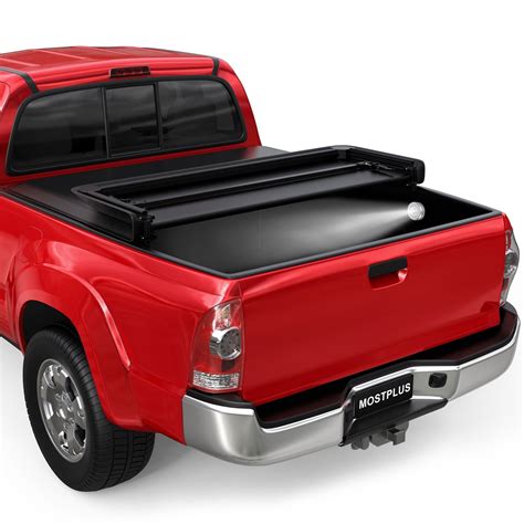 5ft 3 Fold Soft Tonneau Cover For 2016 2022 Toyota Tacoma Truck Bed