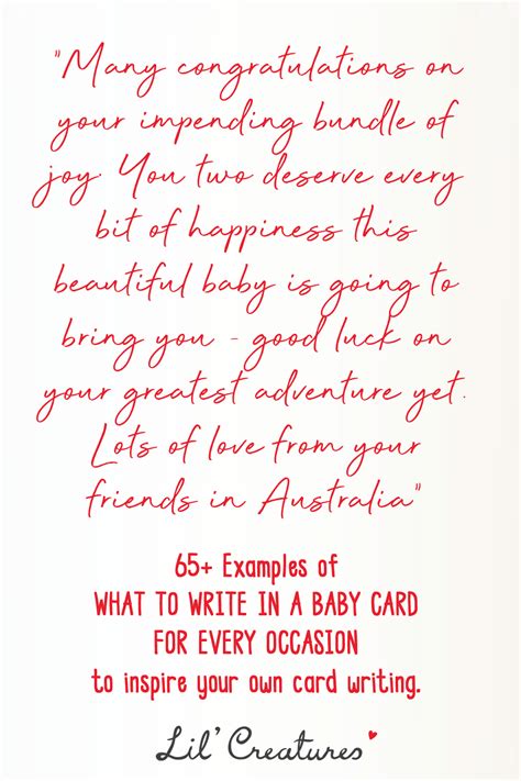 What To Write In A Baby Card For Every Occasion Baby Card Messages