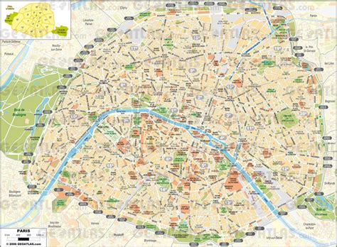 Map Of Streets Of Paris Map Of Streets Places Maps