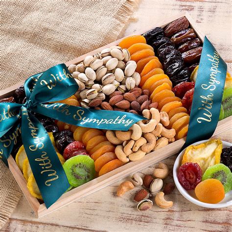 With Sympathy Dried Fruit And Nut T Basket Healthy Food Ts Food