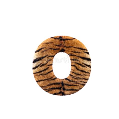 Tiger Letter S Uppercase D Feline Fur Font Suitable For Safari