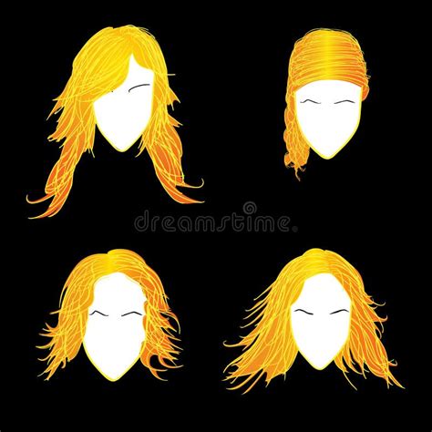 Blonde Avatars Stock Vector Illustration Of Girl Portrait 24445256