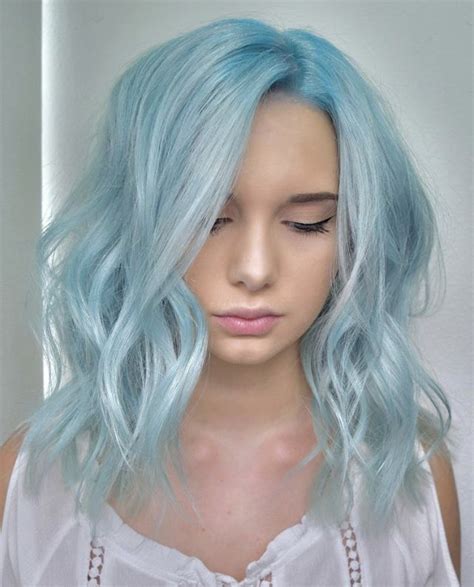 Pin By David Connelly On Extreme Hair Colors Blue Light Blue Hair Icy Blue Hair Hair Color