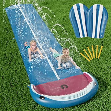 Lawn Water Slides Pools And Water Toys Wipeout Super Spinner Slide Ages 5