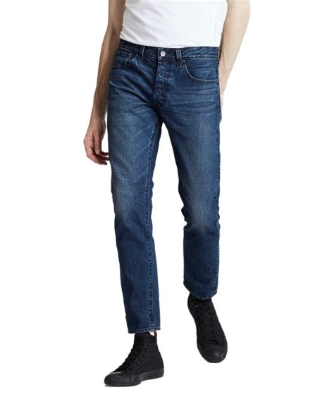 Levi‘s 501 Slim Denim Jeans In Indigo Waschung