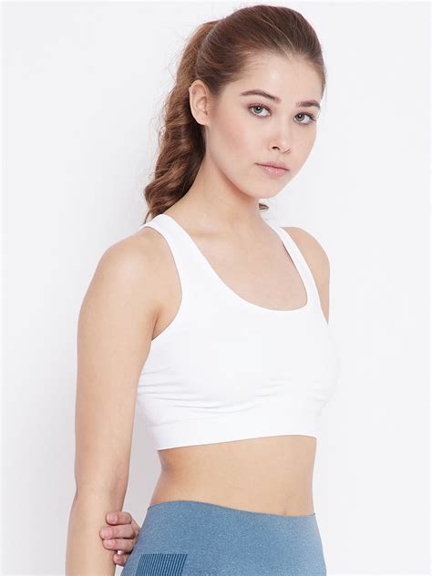 Not constrict your ribcage or make breathing difficult. Buy C9 White Sports Bra Online at Best Prices in India ...