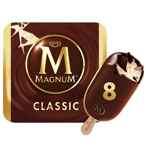 Magnum Classic Ice Cream 8 X 110 Ml Ice Cream Cones Sticks And Bars