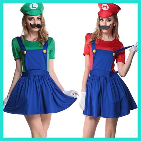 Halloween Super Mario Costume Disfraces Adultos Carnival Costume Adults Women Anime Cosplay