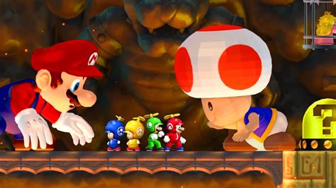 Mario Bros Fight Evil Mario Peach And Toad In New Super Mario Bros