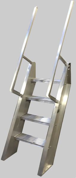 Welded Aluminum Ships Ladder Hatch Access Roof Access Ladders