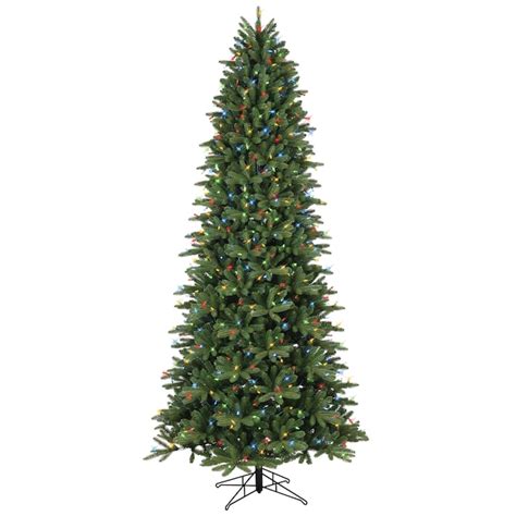 Ge 9 Ft Frasier Fir Pre Lit Slim Artificial Christmas Tree With 700