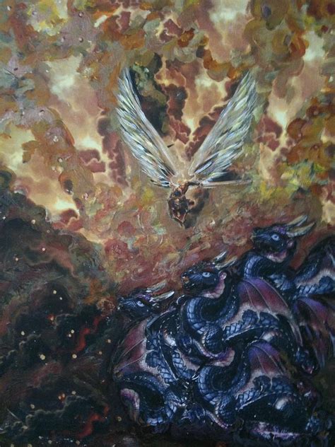 Angels Fighting Demons Painting At Explore