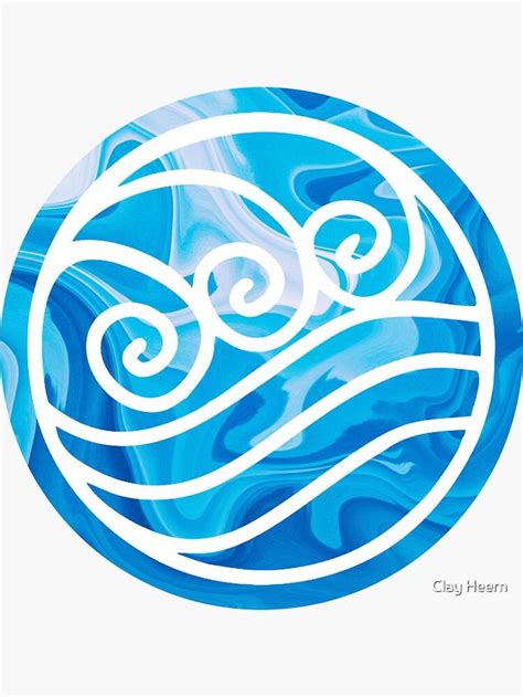 Water Tribe Symbol Sticker By Clay Heern In 2021 Water Tribe Water