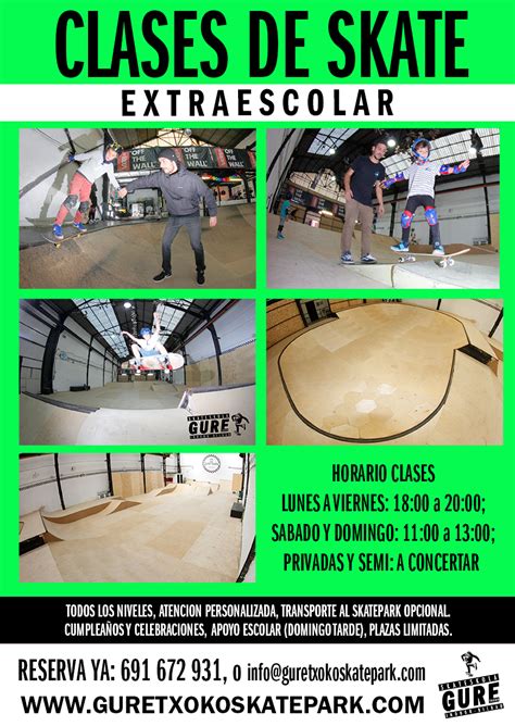 Clases Extraescolares Curso 18 19 Guretxoko Escuela De Skate De Bilbao