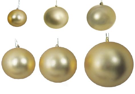 Essential Matte Gold Ball Ornaments In Sizes 4 Up To 15 Diameter