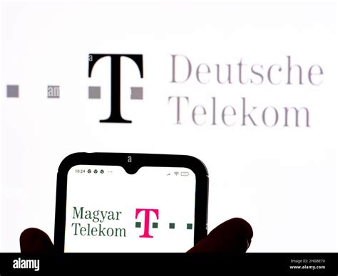 In This Photo Illustration The Magyar Telekom Telecommunications Public Limited Company Logo Is