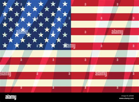 Usa Flag Stars Stripes American Symbol Of Freedom Patriot Stock Vector