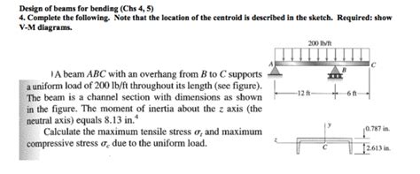Solved Design Of Beams For Bending Chs 4 5 4 Complete