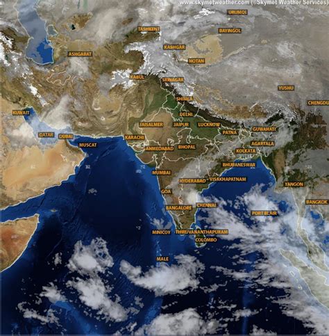 Satellite Image India 17 November 2013 1500 Skymet Weather Services