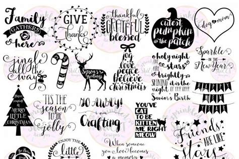 Download These digital files (20 SVG & PNG format) are ready to use with your Cricut Design Space ...