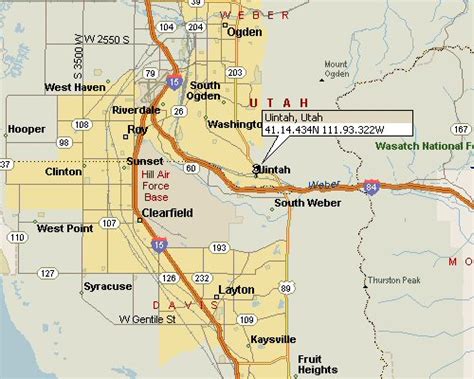 Uintah Utah Map